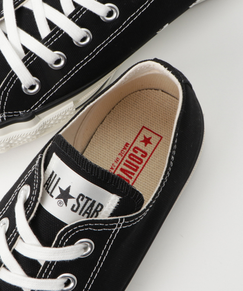 CONVERSE ALL STAR（コンバースオールスター）の「日本製 ユニセックス コンバース オールスター ローカット CONVERSE CANVAS ALL STAR J OX 32167431（スニーカー・メンズ・ブラック・28cm/27cm/29cm/26.5cm/27.5cm/24cm/24.5cm/23.5cm/26cm/23cm）」の8枚目の写真