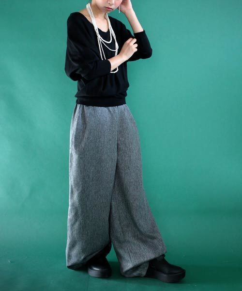 antiqua（アンティカ）の「ワイドパンツ（その他パンツ・レディース・グリーン系その他/グレー系その他・M）」の20枚目の写真