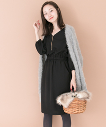 URBAN RESEARCH | UR フロントZIPワンピース(ワンピース)