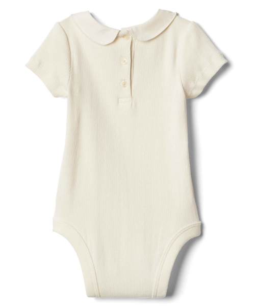 GAP(ギャップ)の「Gap リブニットカラー ボディスーツ(ロンパース・キッズ・ホワイト・70cm/80cm/50cm/90cm/60cm)」の3枚目の写真