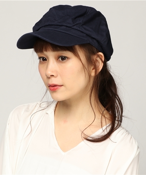 SpRay（スプレイ）の「ツイルキャスケット（キャスケット・レディース・オフホワイト/ブラック/ベージュ/ネイビー・FREE）」の4枚目の写真