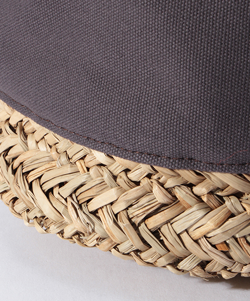 LBC（エルビーシー）の「キャンバスコンビカゴバック（かごバッグ・レディース・オリーブ/オフホワイト/ブルー・ONE SIZE）」の6枚目の写真