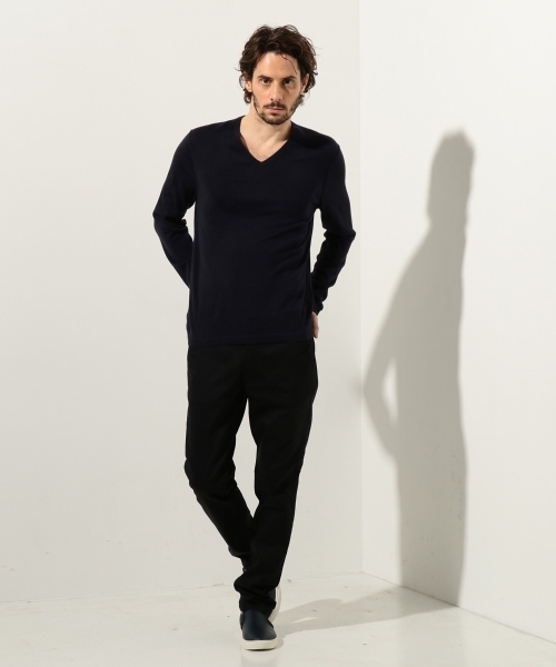 ARMANI EXCHANGE(アルマーニエクスチェンジ)の「【AXアルマーニ エクスチェンジ】Vネック ニット(ニット/セーター・メンズ・ネイビー・LARGE/MEDIUM/SMALL/X-LARGE/X-SMALL)」の9枚目の写真