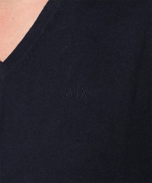 ARMANI EXCHANGE(アルマーニエクスチェンジ)の「【AXアルマーニ エクスチェンジ】Vネック ニット(ニット/セーター・メンズ・ネイビー・LARGE/MEDIUM/SMALL/X-LARGE/X-SMALL)」の3枚目の写真