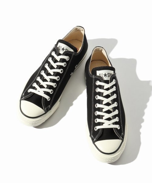 CONVERSE(コンバース)の「◇CONVERSE CANVAS ALL STAR J OX / コンバース オールスター ロー(スニーカー・メンズ・ブラック・26cm/27cm/27.5cm/28cm/26.5cm)」の1枚目の写真