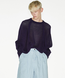 IRREGULAR KNITTING DOLMAN P/O