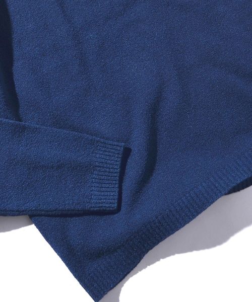 SHIPS（シップス）の「SU: ブークレ インディゴプルオーバーニット■（ニット/セーター・メンズ・ブルー/ネイビー/コバルトブルー・SMALL/MEDIUM/LARGE/X-LARGE）」の7枚目の写真