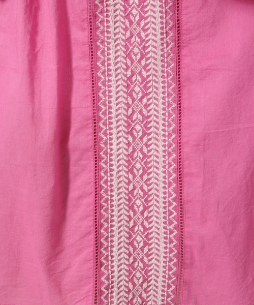 LOWRYS FARM(ローリーズファーム)の「シシュウブラウス/LS 785958 (シャツ/ブラウス・レディース・ブラウン/オフホワイト/ピンク・FREE)」の12枚目の写真