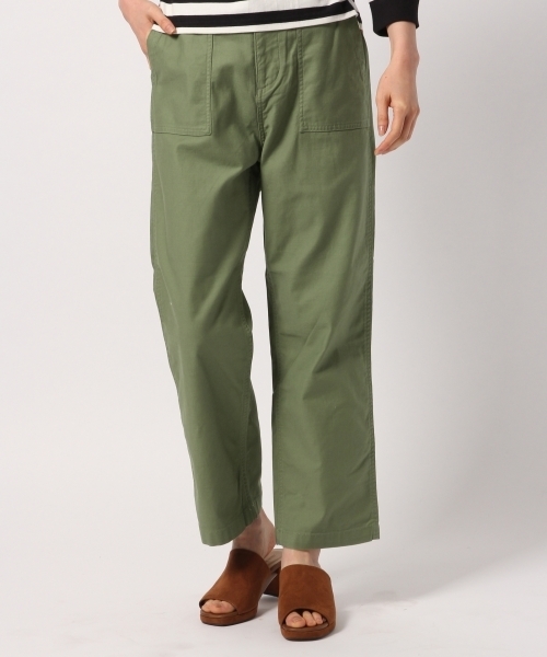 GLOBAL WORK（グローバルワーク）の「ベイカーストレートパンツ/780766（その他パンツ・レディース・カーキ/ベージュ・LARGE/MEDIUM）」の2枚目の写真