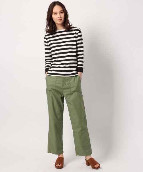 GLOBAL WORK（グローバルワーク）の「ベイカーストレートパンツ/780766（その他パンツ・レディース・カーキ/ベージュ・LARGE/MEDIUM）」の4枚目の写真