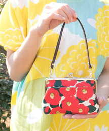 【カヤ】帆布堂 花衣がま口ハンドバッグ