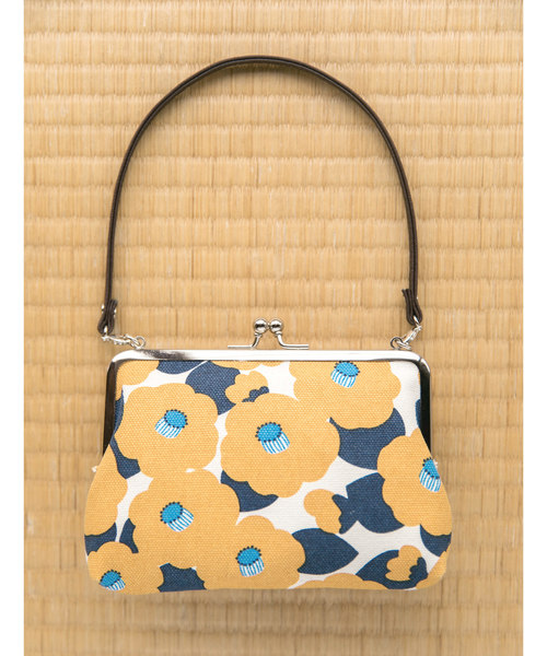 カヤ（カヤ）の「【カヤ】帆布堂 花衣がま口ハンドバッグ（ハンドバッグ・レディース・ブルー/グリーン/レッド/オレンジ/ピンク・FREE）」の5枚目の写真