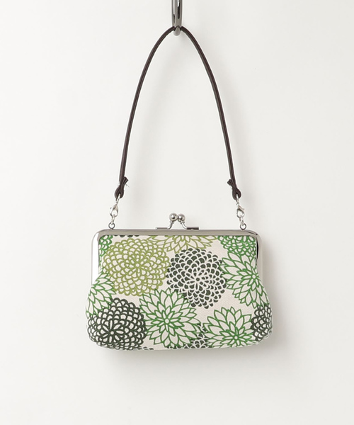 カヤ（カヤ）の「【カヤ】帆布堂 花衣がま口ハンドバッグ（ハンドバッグ・レディース・ブルー/グリーン/レッド/オレンジ/ピンク・FREE）」の2枚目の写真