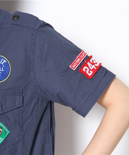 WEGO（ウィゴー）の「WEGO/ボーイスカウトシャツ（S）（シャツ/ブラウス・レディース・カーキ/ネイビー/ライトピンク・FREE）」の8枚目の写真