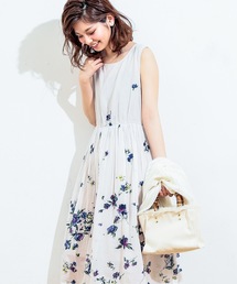 natural couture | コットンボイルフラワーワンピ(ワンピース)