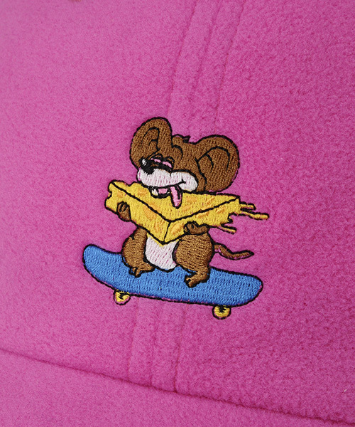 Candy Stripper（キャンディストリッパー）の「GRINNING RAT FLEECE キャップ（キャップ・レディース・ブラック/ネイビー/ピンク・FREE）」の7枚目の写真