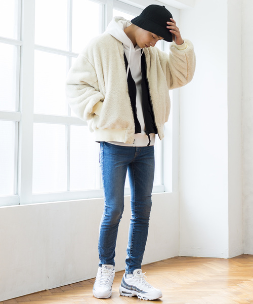 WEGO(ウィゴー)の「WEGO/リバーシブルボアMA-1(MA-1・メンズ・ワイン/マスタード/オレンジ/ベージュ系その他/ブラック・MEDIUM/LARGE)」の15枚目の写真