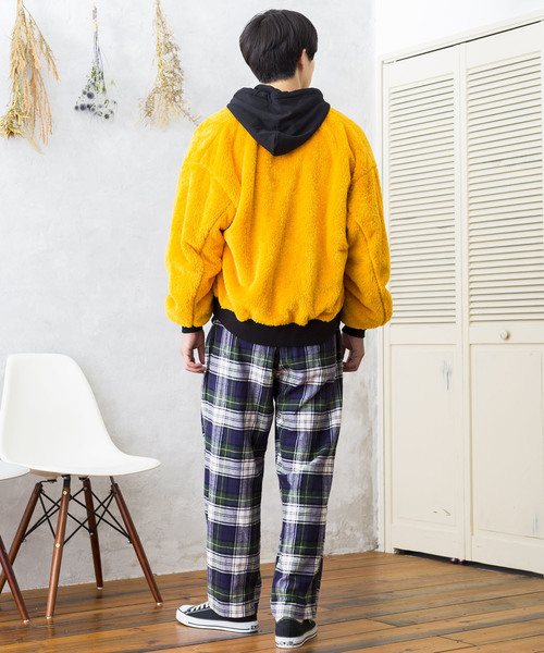 WEGO(ウィゴー)の「WEGO/リバーシブルボアMA-1(MA-1・メンズ・ワイン/マスタード/オレンジ/ベージュ系その他/ブラック・MEDIUM/LARGE)」の21枚目の写真