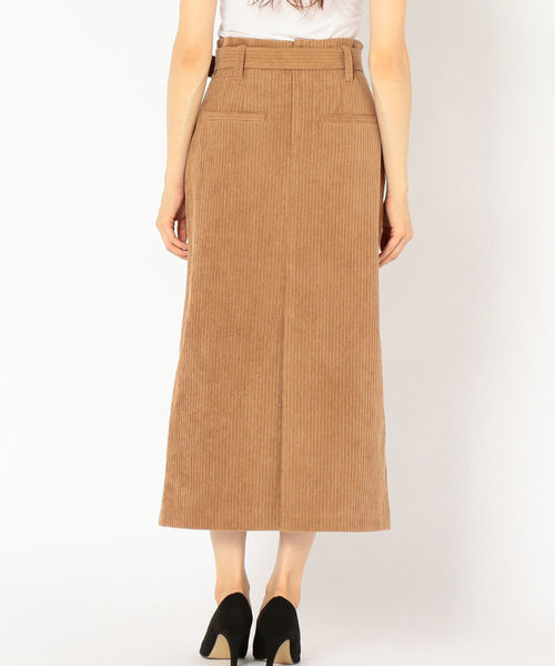 SHIPS（シップス）の「コーデュロイベルトスカート（スカート・レディース・ネイビー/オフホワイト/キャメル・38/36）」の12枚目の写真