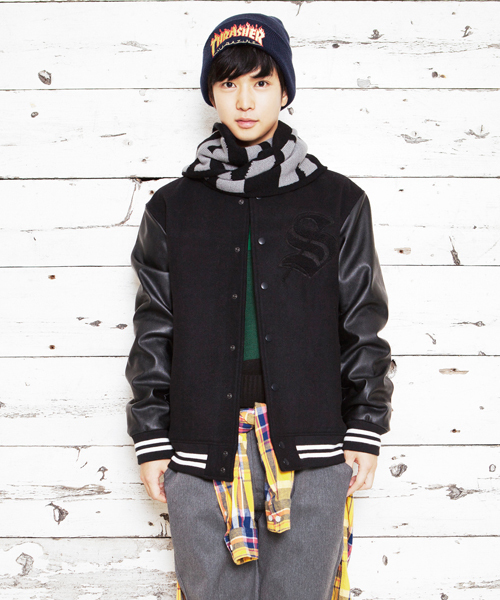 WEGO（ウィゴー）の「WEGO/メルトンスタジャン（スタジャン・メンズ・ブラック/ダークグレー/ブルー・MEDIUM/LARGE）」の19枚目の写真