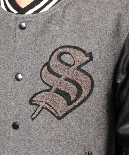 WEGO（ウィゴー）の「WEGO/メルトンスタジャン（スタジャン・メンズ・ブラック/ダークグレー/ブルー・MEDIUM/LARGE）」の10枚目の写真