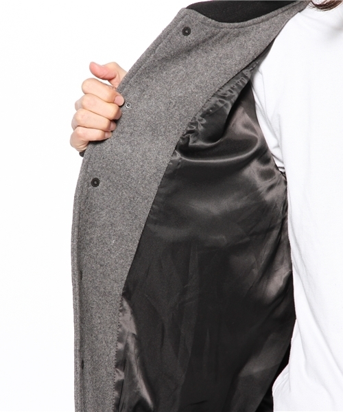 WEGO（ウィゴー）の「WEGO/メルトンスタジャン（スタジャン・メンズ・ブラック/ダークグレー/ブルー・MEDIUM/LARGE）」の11枚目の写真