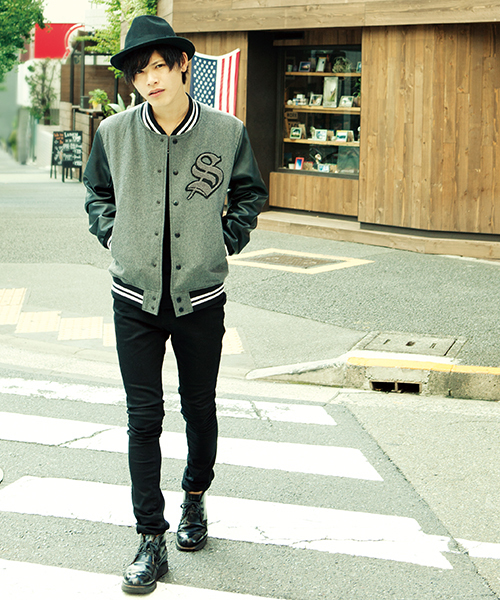 WEGO（ウィゴー）の「WEGO/メルトンスタジャン（スタジャン・メンズ・ブラック/ダークグレー/ブルー・MEDIUM/LARGE）」の17枚目の写真