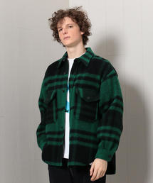 H　BEAUTY&YOUTH UNITED ARROWS | ＜H＞WOOLEN CHECK CPO SHIRT/シャツ(シャツ/ブラウス)