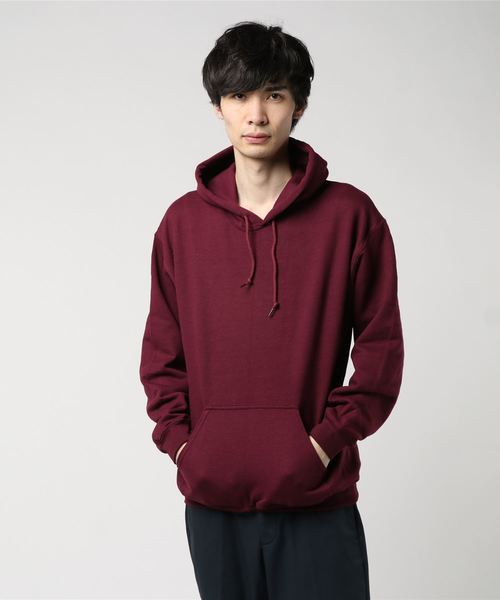 GILDAN（ギルダン）の「GILDAN/ギルダン　PULLOVER PARKER（パーカー・メンズ・ライトグレー/ライトブルー/ブラック/ネイビー/グレー/レッド/ゴールド/オレンジ系その他/ライトピンク/ワイン/ホワイト・SMALL/MEDIUM/LARGE/X-LARGE）」の9枚目の写真