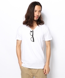 FREDY MAC | メガネ　Vネック　Tシャツ(Tシャツ/カットソー)