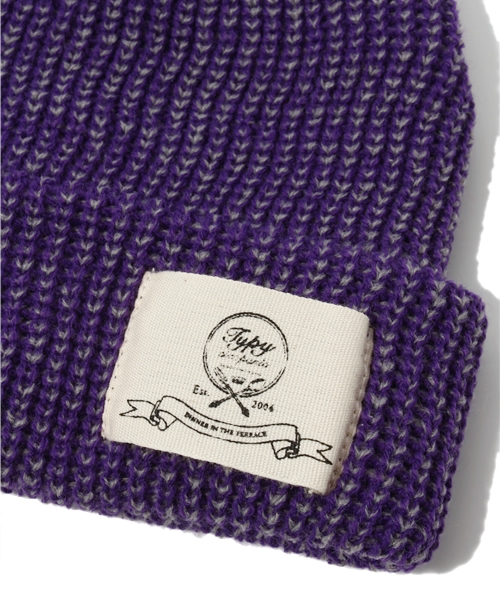 CIAOPANIC TYPY（チャオパニックティピー）の「リブニットワッチキャップ（ニットキャップ/ビーニー・キッズ・グレー/ブラウン/ダークブルー/ブルー/ネイビー/パープル/マスタード/ワインレッド・FREE）」の10枚目の写真