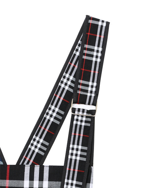 Candy Stripper(キャンディストリッパー)の「CHECK MIXED エプロン ワンピース(ワンピース・レディース・ブラック/ネイビー・1/2)」の4枚目の写真