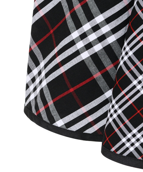 Candy Stripper(キャンディストリッパー)の「CHECK MIXED エプロン ワンピース(ワンピース・レディース・ブラック/ネイビー・1/2)」の5枚目の写真