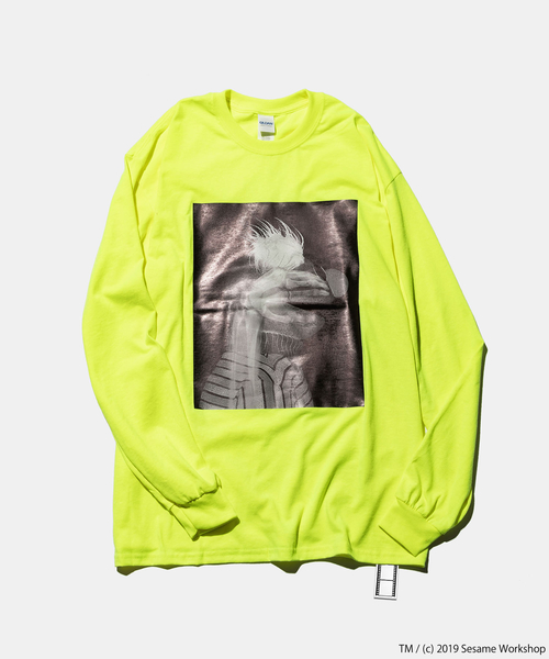 ROOPTOKYO(ループトウキョウ)の「NEGA/ネガ by SURF/BRAND SESAMESTREET Photo L/S Tee(Tシャツ/カットソー・メンズ・ブラック/ホワイト/ライム/オレンジ・XL/S/XXL/L/M)」の9枚目の写真