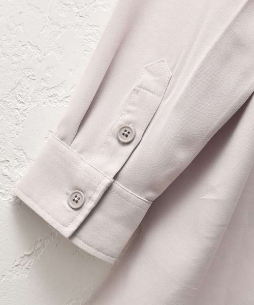 MinoriTY（マイノリティ）の「ショールカラープルオーバーシャツ ビッグシルエット（シャツ/ブラウス・メンズ・ネイビー/グレー/ベージュ・M/L）」の13枚目の写真