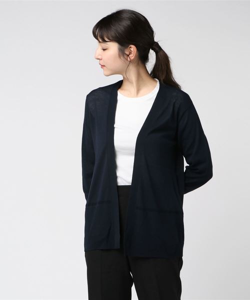 DECOY SINCE 1981（デコイシンスイチキュウハチイチ）の「◇カタログ掲載◇裾透かし編みカーディガン（カーディガン/ボレロ・レディース・ネイビー/グレー/ライトグリーン/アイボリー・LL/L size/M size）」の15枚目の写真