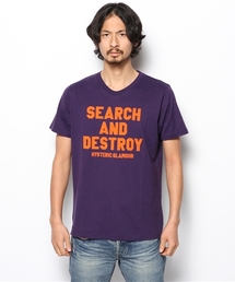 ヒステリックグラマー　84 SOUNDS プリント VネックTシャツ HYSTERIC GLAMOUR（ヒステリックグラマー）の「84 SOUNDS