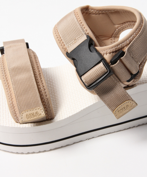 Heather（ヘザー）の「ライトソールスポサン　835889（サンダル・レディース・ホワイト/ブラック/ベージュ・M/L）」の6枚目の写真