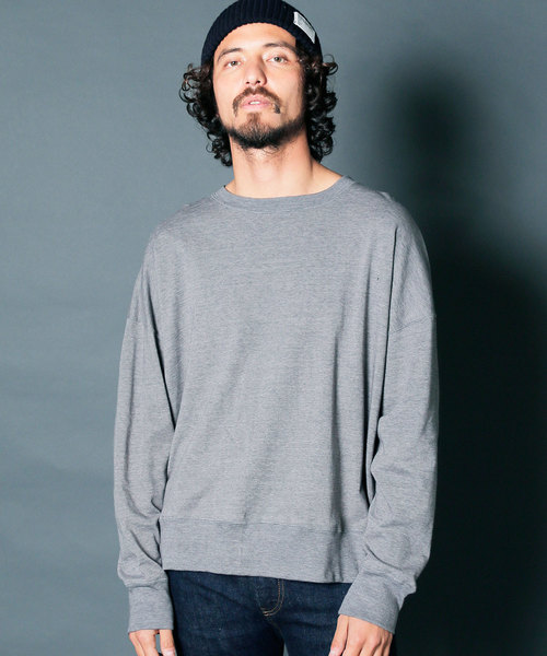 Magine(マージン)の「【Magine】MARBLE VINTAGE PILE BIG SILHOUETTE P/O L/S:マーブルヴィンテージ パイル ビッグシルエット プルオーバー ロングスリーブ(Tシャツ/カットソー・メンズ・ホワイト/グレー/ブラック/ネイビー・48/46/44)」の3枚目の写真