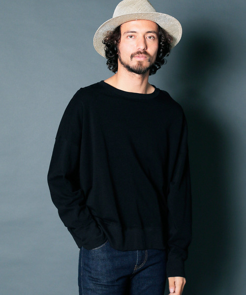 Magine(マージン)の「【Magine】MARBLE VINTAGE PILE BIG SILHOUETTE P/O L/S:マーブルヴィンテージ パイル ビッグシルエット プルオーバー ロングスリーブ(Tシャツ/カットソー・メンズ・ホワイト/グレー/ブラック/ネイビー・48/46/44)」の1枚目の写真