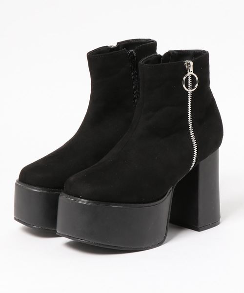 SUNNY ROOM（サニールーム）の「【厚底】サイドジップショートブーツ　276（ブーツ・レディース・ブラック/ブラック系その他/ブラック系その他2・LL/S/M/L）」の7枚目の写真
