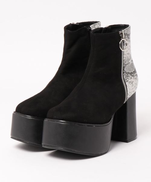 SUNNY ROOM（サニールーム）の「【厚底】サイドジップショートブーツ　276（ブーツ・レディース・ブラック/ブラック系その他/ブラック系その他2・LL/S/M/L）」の8枚目の写真