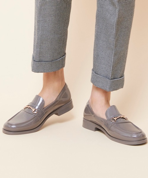 TEMPERATE(テンパレイト)の「JACOB 【TEMPERATE/テンパレイト】 ビットローファー レインシューズ(ローファー・レディース・ブラック/グレー/ベージュ/チョコ/グリーン・40/38/36/37/39/41/42)」の1枚目の写真