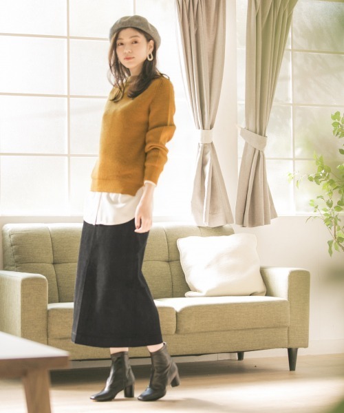 GLOBAL WORK（グローバルワーク）の「バスクベレー【抗菌防臭】（ハンチング/ベレー帽・レディース・ライトグレー/ブラック/ブラウン/ベージュ・FREE）」の14枚目の写真