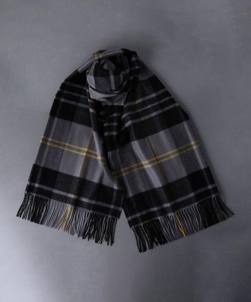 Johnstons of Elgin（ジョンストンズオブエルガン）の「＜JOHNSTONS（ジョンストンズ）＞カシミヤ M/V ストール（ストール/ショール・レディース・オレンジ/コバルトブルー/ブラック/グレー/ネイビー・FREE）」の12枚目の写真