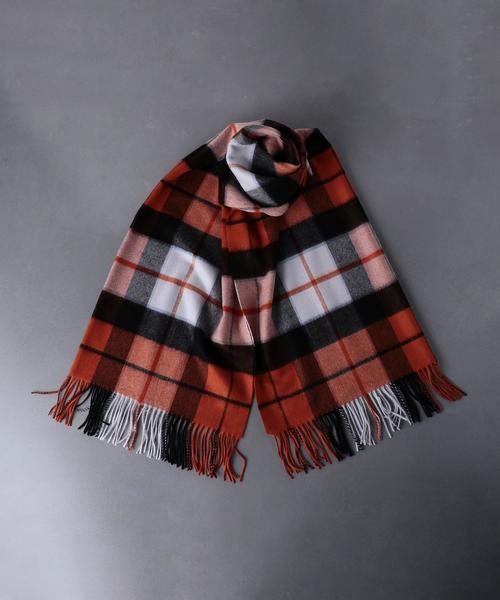 Johnstons of Elgin（ジョンストンズオブエルガン）の「＜JOHNSTONS（ジョンストンズ）＞カシミヤ M/V ストール（ストール/ショール・レディース・オレンジ/コバルトブルー/ブラック/グレー/ネイビー・FREE）」の6枚目の写真