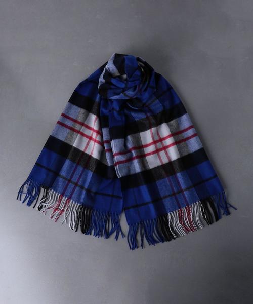 Johnstons of Elgin（ジョンストンズオブエルガン）の「＜JOHNSTONS（ジョンストンズ）＞カシミヤ M/V ストール（ストール/ショール・レディース・オレンジ/コバルトブルー/ブラック/グレー/ネイビー・FREE）」の22枚目の写真