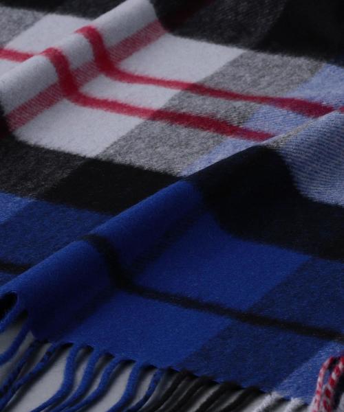 Johnstons of Elgin（ジョンストンズオブエルガン）の「＜JOHNSTONS（ジョンストンズ）＞カシミヤ M/V ストール（ストール/ショール・レディース・オレンジ/コバルトブルー/ブラック/グレー/ネイビー・FREE）」の21枚目の写真