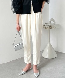 【7サイズ/8色展開】楽ちんなのにきれい魅せ!美脚タックテーパードパンツ