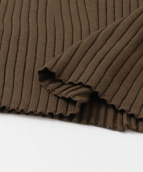 SENSE OF PLACE by URBAN RESEARCH（センスオブプレイスバイアーバンリサーチ）の「オーガニックコットンスクエアネックセーター（ニット/セーター・レディース・ブラウン/アイボリー/ラベンダー/ライトカーキ/ブラック・FREE）」の20枚目の写真